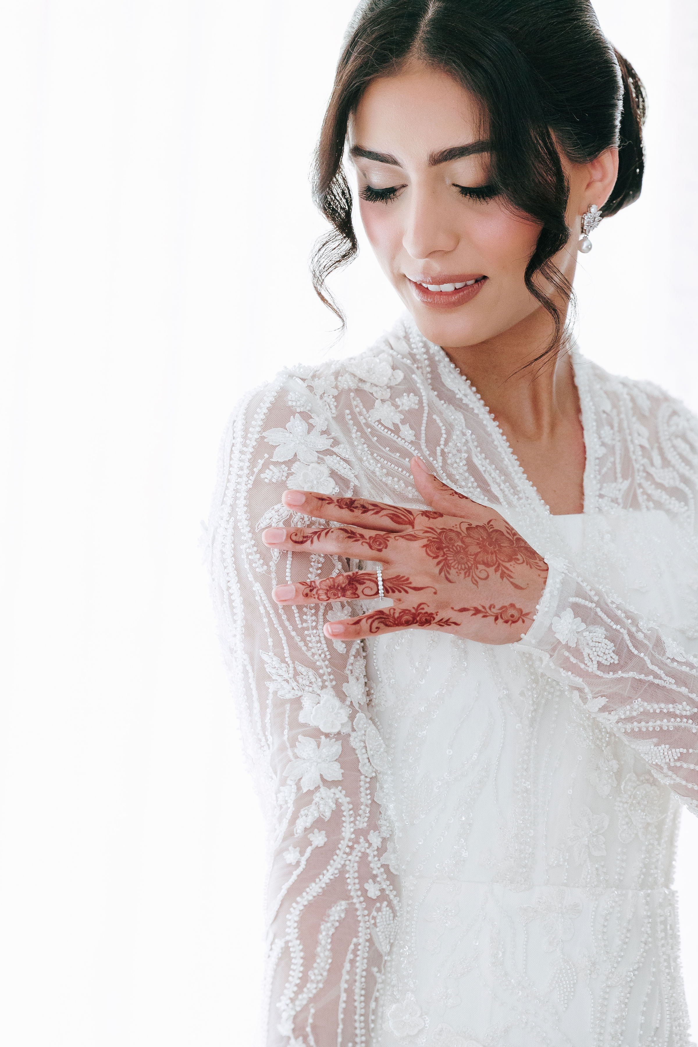 Bridal detail at a Lovoglio wedding
